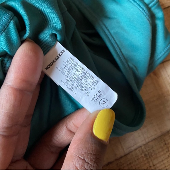 Fashion Nova Sport Crop Tank Teal M - Picture 5 of 7